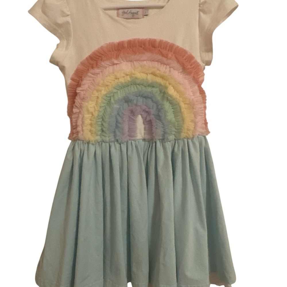 Girl August Rainbow Knit Dress